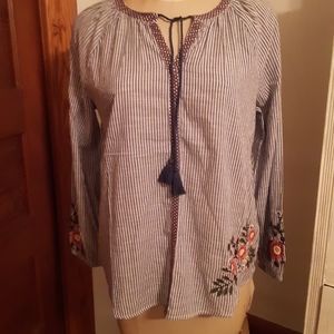Ruff Hewn Chambray Tunic Top